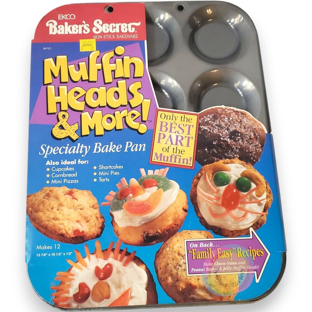 EKCO Baker's Secret Muffin Heads Nonstick Bake Pan
